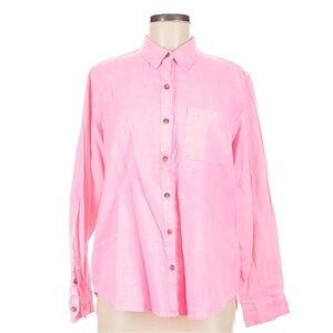 Universal Thread Coral linen Button-Up Shirt